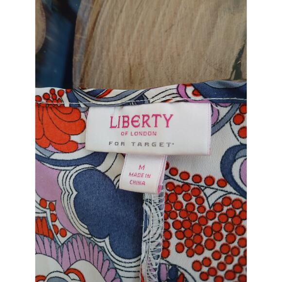 Liberty of London for Target Popover Blouse Floral Paisley Half Sleeve Top M - Picture 3 of 9